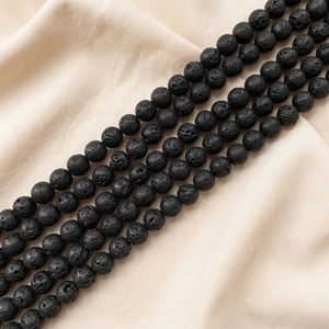 Perles Rondes en <span class=keywords><strong>Pierre</strong></span> de Lave Volcanique Noire <span class=keywords><strong>Naturelle</strong></span> en Gros <span class=keywords><strong>pour</strong></span> la Fabrication de <span class=keywords><strong>Bijoux</strong></span> 4mm 6mm 8mm 10mm 12mm 14mm - Product Image 5