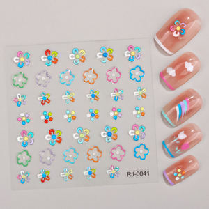 Nagelaufkleber Frühling 5D Kristallblume Wasserdicht Herz Nagelkunst <span class=keywords><strong>Sticker</strong></span> Maniküre Ornamente für Nagelkunst DIY - Product Image 4