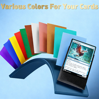 Protège-cartes colorés personnalisables de qualité supérieure pour cartes de jeu TCG, cartes Pokémon et cartes à collectionner - Lot de 50 pièces