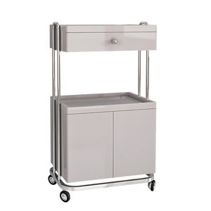 Carro de salón de belleza de tres niveles, de acero inoxidable salón de belleza, maquillaje para el hogar, casillero de tatuaje, carrito de almacenamiento rodante <span class=keywords><strong>con</strong></span> <span class=keywords><strong>cajones</strong></span> - Product Image 3