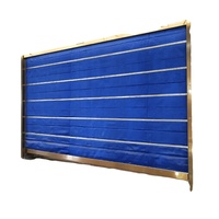Système de barrière coupe-feu automatique en tissu inorganique PVC pour la sécurité des centres commerciaux et des supermarchés