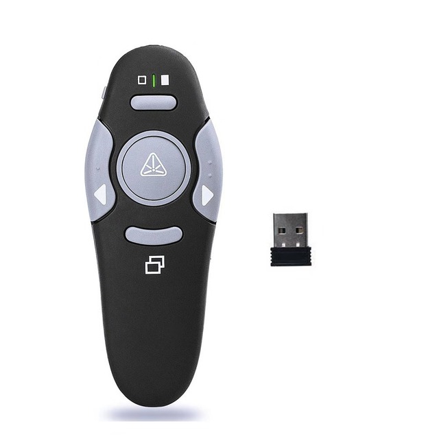 Rf 2.4ghz Usb Wireless Presenter Presentation Powerpoint Clicker Red Laser Display Pointer PPT Remote Control Pen