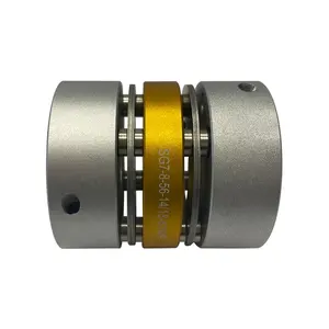 Coupling manufacturers supply SG7-8 series double disk flexible coupling aluminum alloy shaft 25mm couplings for servo motor