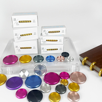 Discos Metálicos Minimalistas para Encuadernación de 24 mm, Anillos Metálicos para Planificador de 1 Pulgada