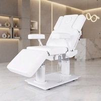 Table de massage électrique multifonctionnelle pour salon, avec 5 lampes LED réglables, chaise de manucure et de cosmétique – Offre spéciale