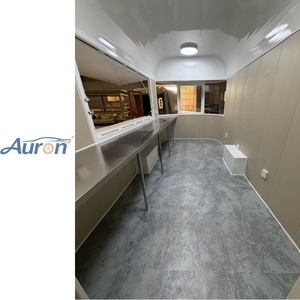 AURON 8 Sqm Food Truck Capsule Modern Style Stainless Steel Frame 2-4 <b>Wheel</b> Built-In Power Outdoor Use Food Trailer Street Cater - Product Image 6