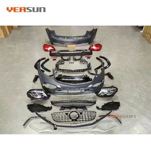 Kit carrosserie X166 de haute qualité, mise à niveau GLS63, nouveau design, pare-chocs complet, s'adapte parfaitement à la <span class=keywords><strong>Mercedes</strong></span> Benz <span class=keywords><strong>GLS</strong></span> 2016 2017 <span class=keywords><strong>2018</strong></span> 2019 - Product Image 4