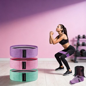 Bandes de résistance pour squats, levées de hanches, amincissement de la taille, brûlage des graisses, fitness, mise en forme du corps, yoga, bandes élastiques circulaires pour étirements - Product Image 1