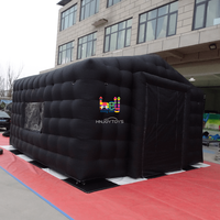Tente de fête gonflable pour discothèque avec lumières, grande tente d'équipement de divertissement extérieur pour location de fêtes