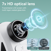 Télémètre laser rechargeable 1200 mètres avec zoom 7X, fonction de verrouillage de drapeau, chargement Type-C, mesure précise, idéal pour l'approvisionnement en supermarché