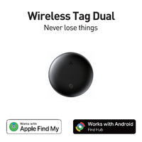 Mini traceur GPS double système iOS Android avec télécommande, étanche IP67 en plastique, anti-perte, contrôle par application HS10AG, navigation