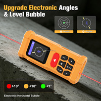 Télémètre laser bidirectionnel industriel portable haute précision 100M avec niveau électrique numérique