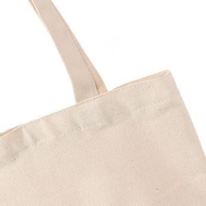 Bolsa de Algodón Reutilizable Plegable de Alta Calidad, Bolsa de Compras de Algodón Plegable con Logotipo Personalizado - Product Image 4