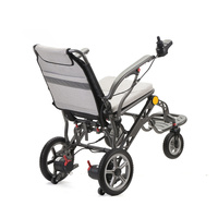 Fauteuil roulant électrique pliable et léger en alliage de magnésium avec deux moteurs brushless de 200 W pour l'import-export