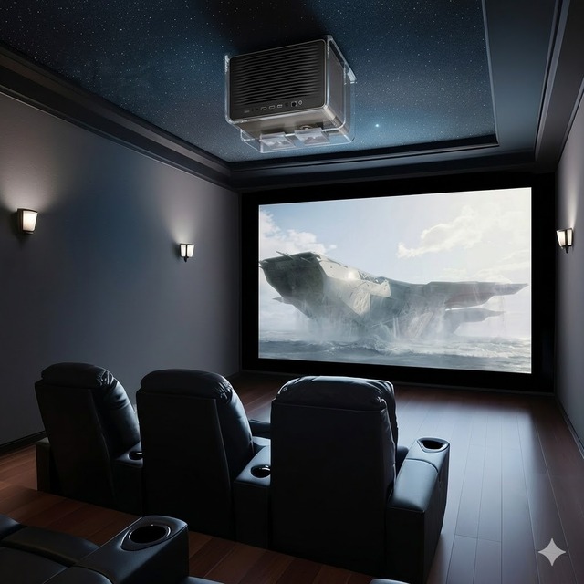 200-inch IMAX Theater, C5 Boundless Master Projector, Dolby Cinema 3D 4K Immersive Experience.