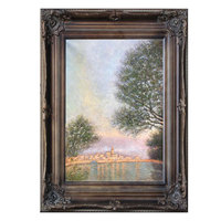 Reproduksi Kanvas Claude Monet Berkualitas Tinggi 100% Lukisan Tangan, Seni Dekorasi Taman Art Deco, Berbingkai, Terbungkus Kain, Dekorasi Rumah