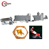 Machine de traitement automatique de flocons d'aliments pour poissons tropicaux JOYANG, extrudeuse d'aliments pour animaux de compagnie en acier inoxydable, ligne de traitement haute capacité