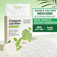 Nouvelle Arrivée 2026 – Litière pour Chat en Manioc Biodégradable et Jetable, Formule Avancée, Haute Efficacité, Sable de Toilette pour Animaux de Compagnie