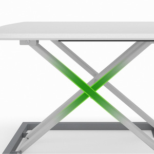 Mijoo Height Adjustable <b>Computer</b> <b>Desk</b> White Aluminum Alloy Foldable Ergonomic Standing <b>Desk</b> for Home Office Use - Product Image 2