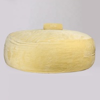 Tissu Sherpa à mémoire de forme 9 pieds, 270cm, mousse compressée, énorme sac de haricots et extra-large, canapé-lit