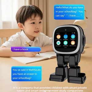 [2026 Nouveau] <span class=keywords><strong>Robot</strong></span> Compagnon de Bureau Emo AI : Interaction Vocale Émotionnelle & Animal de Compagnie Électronique Intelligent pour Décoration de Bureau & Cadeau pour Enfants - Product Image 2