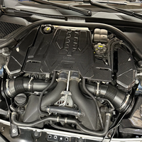 AISKA Couvercle de boîtier de commande moteur extérieur en fibre de carbone et couvercle de borne de batterie pour BMW F90 M5 F91 F92 F93 M8 2018+