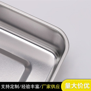 Bandeja Rectangular de Acero Inoxidable 304, Apta para Alimentos, Utensilio de Cocina para Uso Comercial - Product Image 4