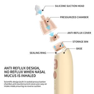 Aspirateur nasal pour bébé de qualité supérieure, pompe rechargeable, aspiration puissante, aspirateur nasal électrique, meilleur choix pour les nouveau-nés - Product Image 2