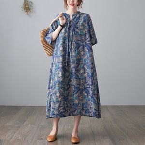 Vestido Casual de Verano para Mujer, Estilo Rejuvenecedor, Talla Grande, Holgado, Venta al Por Mayor - Product Image 3