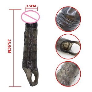 Manchon pénien en silicone liquide super élastique, extenseur réutilisable, préservatif, godemiché, retardateur d'éjaculation, jouet érotique - Product Image 2