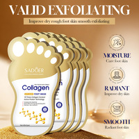 Masque pour les pieds au collagène anti-rides 40 ml, nourrissant, exfoliant, masque peel-off pour les pieds, soin de la peau, hydratant