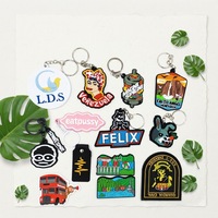 Keycap Fitness Superhero Charm Nurse Fox Tail Horror Doll Perfume Bottle Mini Coin Purse Lip Balm Blind Box PVC Cartoon Keychain