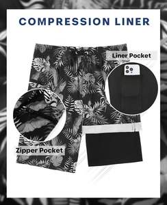 Мужские пляжные купальники 2 в 1 - Product Image 3