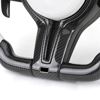 Volant en cuir blanc avec garniture en carbone pour BMW F10 F20 F30 F31 F32 M3 F80 M4 F82 M2 F87 E70 E90 E92