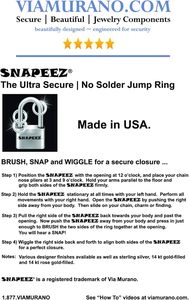 SNAPEEZ Anillos de Salto Ultra Seguros Sin Soldadura de Calibre Grueso (mm) - Product Image 2