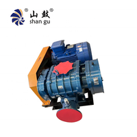 Souffleur à lobes positifs Shangu RSR-150 à trois lobes de marque chinoise pour usine de ciment et traitement des eaux usées