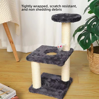 Arbre à chat en bois résistant aux rayures, design minimaliste et sans déchets, montage facile pour le jeu et le soulagement du stress dans une maison moderne