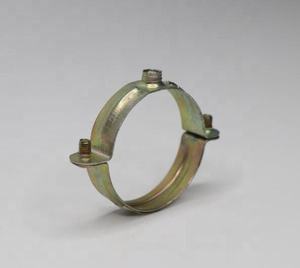 M7 Carbon Steel Thickness 0.8/1.0mm One Ring Throat Hoop Pipe <b>Clamp</b> with Rubber Inch - Product Image 3