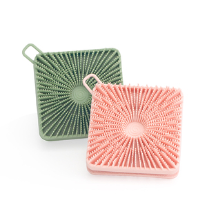 Double Sided Silicone Tẩy Tế Bào Chết Tẩy Tế Bào Chết Trở Lại Da Massager Tắm Cơ Thể Scrubber - Product Image 2