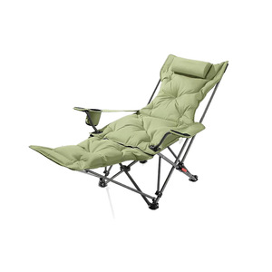 Chaise pliante portable d'extérieur, chaise lune, chaise de camping et de plage, chaise longue de camping, <span class=keywords><strong>lit</strong></span> de sieste avec coton - Product Image 3