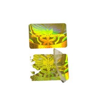 Clear Anti-Counterfeit PET Adhesive Hologram Sticker with Custom Design and Label - Product Image 5