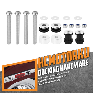 Accessoires de moto, kit de fixation de porte-bagages détachable pour Harley Softail Fat Boy Breakout Night Train 1986-2017 - Product Image 2