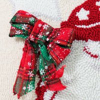 OEM ODM Housses de coussin de Noël imprimées 100% acrylique, série Noël, pour la décoration de la maison