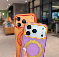 Étui de téléphone magnétique antichoc avec support rotatif pour iPhone 18Pro Max 17Pro 16Pro 15, coque rigide mate antidérapante