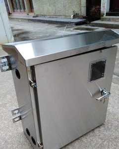 Armoire de commande de boîtier de distribution électrique en acier métallique avec fenêtre transparente planches extérieures personnalisées - Product Image 5