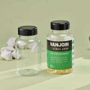 HDPE PET PS emballage <span class=keywords><strong>pharmacie</strong></span> bouteille en plastique personnalisé givré doux au toucher vitamine pilule bouteille avec blanc CRC bouchon à vis - Product Image 6