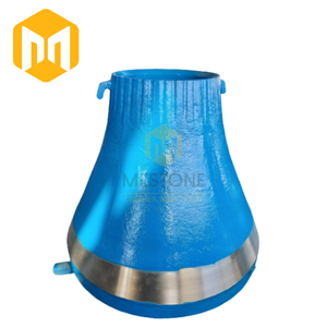 Nuevas piezas de trituradora de cono de acero con alto contenido de manganeso HP100 cóncavas () y manto para minería de mineral MOQ de una sola pieza - Product Image 3