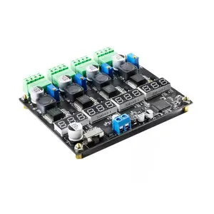 LM2596 Module d'alimentation à découpage multiplex avec quatre DC-DC à affichage numérique Réduction de tension réglable