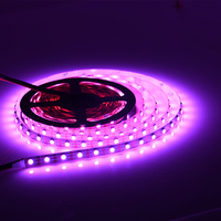 Vente directe d'usine, bande LED COB 5 volts 5 m, flexible, blanc chaud, rétroéclairage intérieur, intelligente, 24 V, RGB programmable, bande LED magique