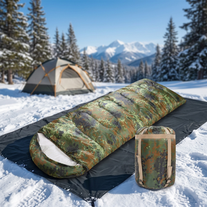 Sac de couchage double adulte de type enveloppe, camouflage, portable, ultra-léger, 4 saisons, écologique, respirant, épaissi, chaud - Product Image 4